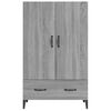 vidaXL Highboard grå sonoma 70x31x115 cm konstruert tre