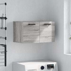 vidaXL Veggskap gr&aring; sonoma 60x36,5x35 cm konstruert tre