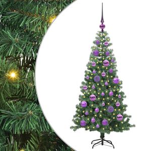 vidaXL Juletre med 150 LED med stativ gr&oslash;nn 120 cm PVC