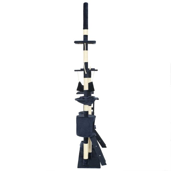 vidaXL Kloretre med klorestolper i sisal 230-250 cm bl&aring;