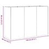 vidaXL Plantekasse 120x40x80 cm rustfritt st&aring;l