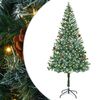 vidaXL Kunstig juletre med 300 LED med stativ gr&oslash;nn 180 cm PVC og st&aring;l