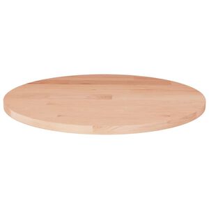 vidaXL Rund bordplate &Oslash;30x1,5 cm ubehandlet heltre eik