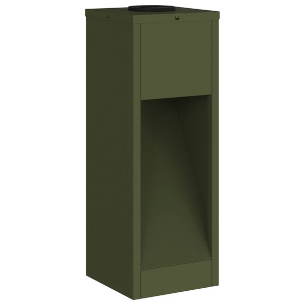 vidaXL Solcelle LED Stibelys 2 pcs Olivengr&oslash;nn Kaldvalset st&aring;l