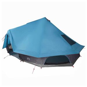 vidaXL Tipi telt med tak med lagring Bl&aring; 680 x 430 x 270 cm taft