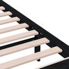 vidaXL Sengeramme svart 75x190 cm Small Single heltre