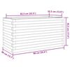 vidaXL Plantekasse 90x40x45,5 cm heltre furu