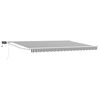 vidaXL Manuell utvidbar markise med LED-lamper 5 x 3 m