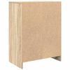 vidaXL Skjenk sonoma eik 57x34x76 cm konstruert tre