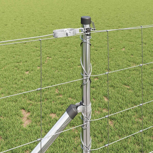 vidaXL Gjerdep&aring;le Galvanisert 50 x 1 m St&aring;l