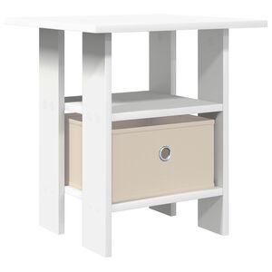vidaXL Nattbord med skuff Hvit 41 x 40 x 45 cm Konstruert tre