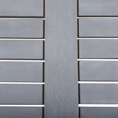 vidaXL Hagebord grå 80x80x74 cm heltre akasie
