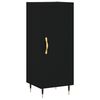 vidaXL Highboard svart 34,5x34x180 cm konstruert tre