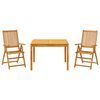 vidaXL Hage Spisegruppe 9 stk. Brun Solid akasietre