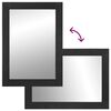 vidaXL Baderomsspeil svart 50x70x2,5 cm konstruert tre og messing