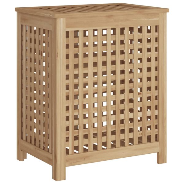 vidaXL Skittentøyskurv 50x35x60 cm heltre teak