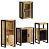 vidaXL Baderomsinnredningssett 4 stk. Brun 55 x 35 x 60 cm