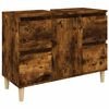 vidaXL Servantskap r&oslash;kt eik 80x33x60 cm konstruert tre