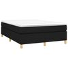 vidaXL Boxspring-sengeramme svart 135x190 cm Double stoff