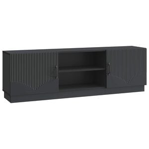vidaXL TV-skap Svart 150 x 31 x 47 cm Konstruert tre