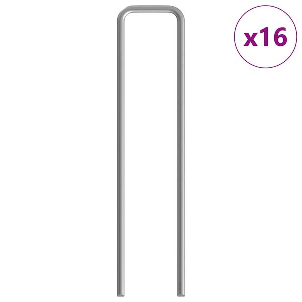 vidaXL Kaninbur s&oslash;lv 400 x 78 x 78 cm Galvanisert St&aring;l