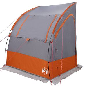 vidaXL Bakluketelt person 194 x 180 x 210 cm Gr&aring; og Oransje taft