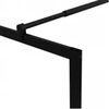 vidaXL Dusjvegg med herdet glass svart 90x195 cm