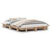 vidaXL Sengeramme uten madrass 120x200 cm heltre furu