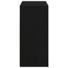 vidaXL Serviesskap Svart Eik 80 x 35 x 75 cm Konstruert tre