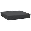 vidaXL Pallepute svart 60x60x8 cm oxfordstoff