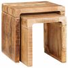 vidaXL Stablingsbord 2 stk. Brun 46 x 40 x 46 cm Massiv mango tre