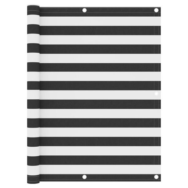 vidaXL Balkongskjerm antrasitt og hvit 120x300 cm oxfordstoff