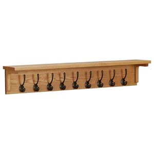 vidaXL Knaggrekke 90x16x16 cm heltre eik