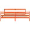 vidaXL Sengeramme uten madrass voksbrun 180x200 cm heltre furu