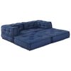 vidaXL Modulsofa 2 pcs Indigo 140 x 70 x 56 cm stoff