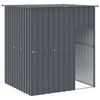 vidaXL Hundehus med tak antrasitt 165x153x181 cm galvanisert st&aring;l