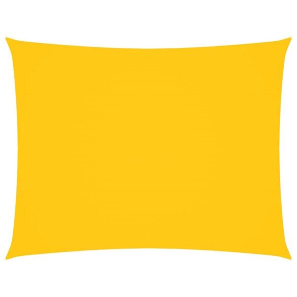 vidaXL Solseil oxfordstoff rektangulær 6x8 m gul