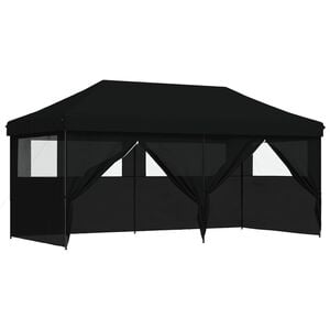 vidaXL Partytelt Svart 292 x 580 x 315 cm Oxford Stoff