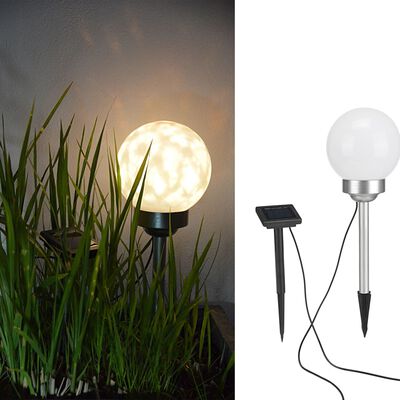 HI Soldrevet LED-lyskule for hage roterende 15 cm
