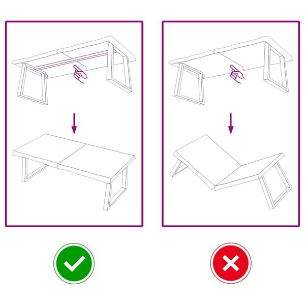 vidaXL Bordplate m&oslash;rkebrun 120x50x(2-6) cm behandlet heltre eik