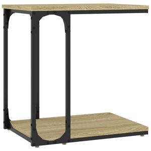 vidaXL Sidebord sonoma eik 50x35x52 cm konstruert tre