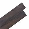 vidaXL Selvheftende PVC Gulvplanker 30,5 x 61 cm 28 pcs PVC M&oslash;rk brun