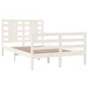 vidaXL Sengeramme uten madrass hvit 120x200 cm heltre furu