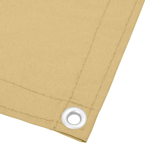 vidaXL Balkongskjerm sand 75x1000 cm 100% polyester oxford
