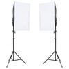 vidaXL Fotostudiosett med lyssett og bakgrunn
