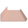 vidaXL Flytende hylle Veggmontert 4 pcs Rosa 100 x 9 x 2,5 cm St&aring;l