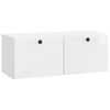 vidaXL Vegghengt TV skap 78,5 x 31 x 30 cm H&oslash;gglans hvit