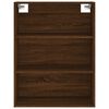 vidaXL Highboard brun eik 69,5x34x180 cm konstruert tre