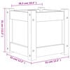 vidaXL Hageplantekasse 31x31x31 cm impregnert furu