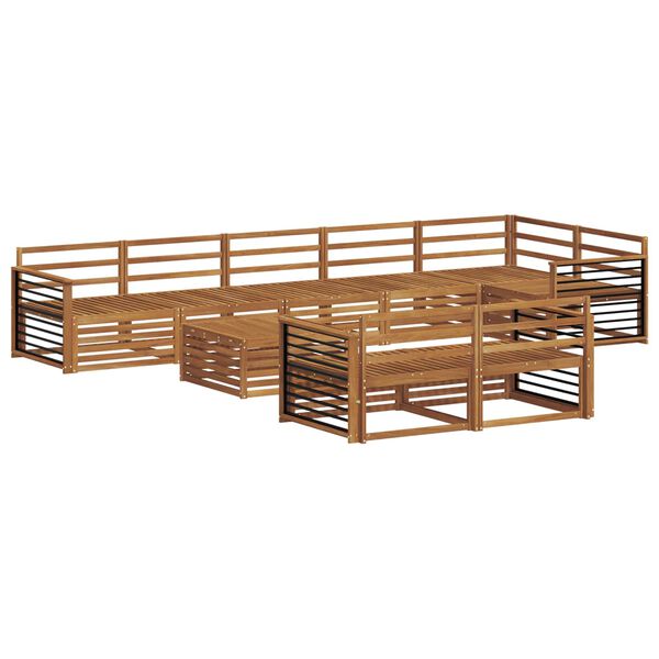 vidaXL Utend&oslash;rs sofa-sett 9 pcs Naturlig